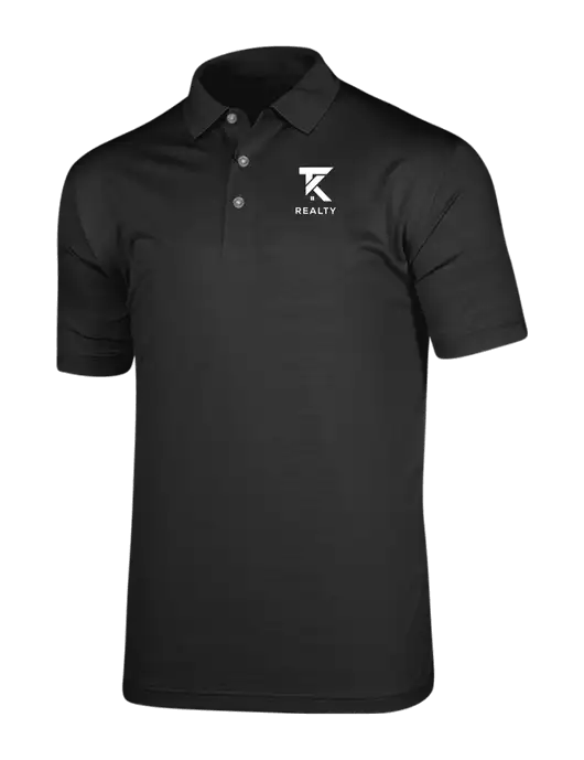Callaway Vibrant Black Ventilated Polo w/TK Realty Logo