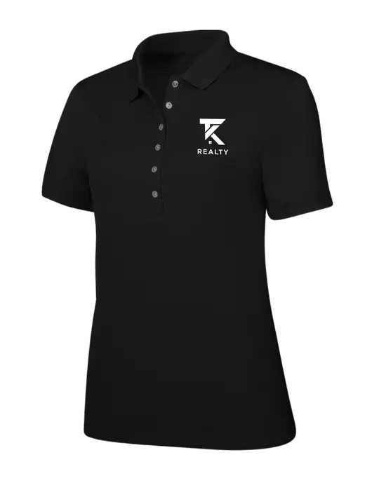 Callaway Womens Ottoman Black Polo w/TK Realty Logo