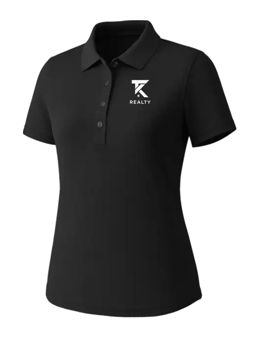 Callaway Womens Core Black Performance Polo w/TK Realty Logo
