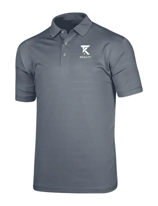 Callaway Vibrant Light Grey Ventilated Polo w/TK Realty Logo