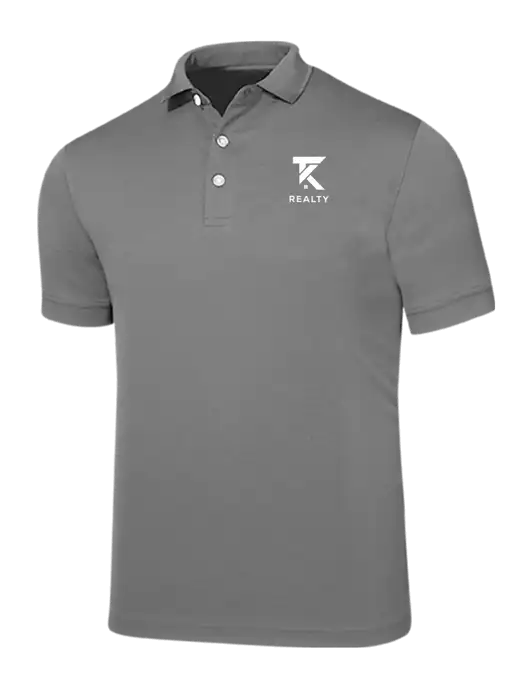 Callaway Ottoman Medium Grey Polo w/TK Realty Logo