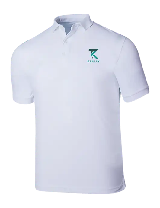 Callaway Ottoman Bright White Polo w/TK Realty Logo
