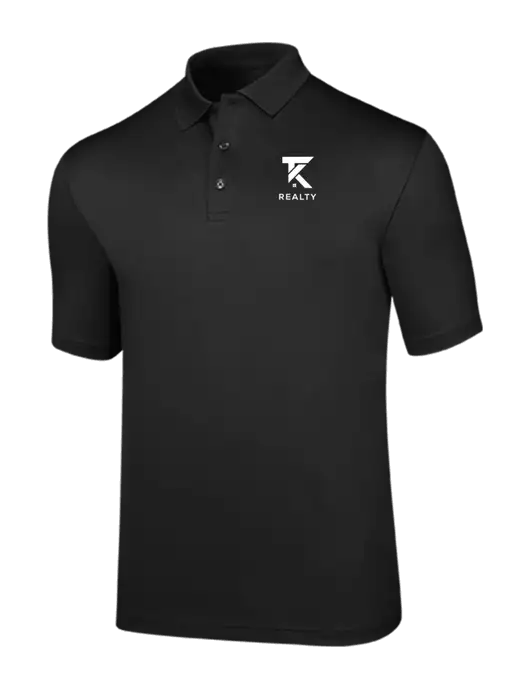 Callaway Opti-Dri Black Chev Polo w/TK Realty Logo