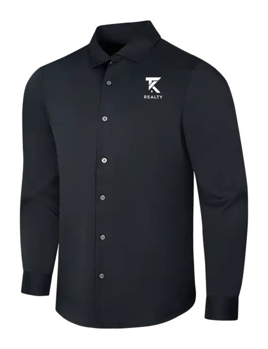 Black City Stretch Shirt w/TK Realty Logo