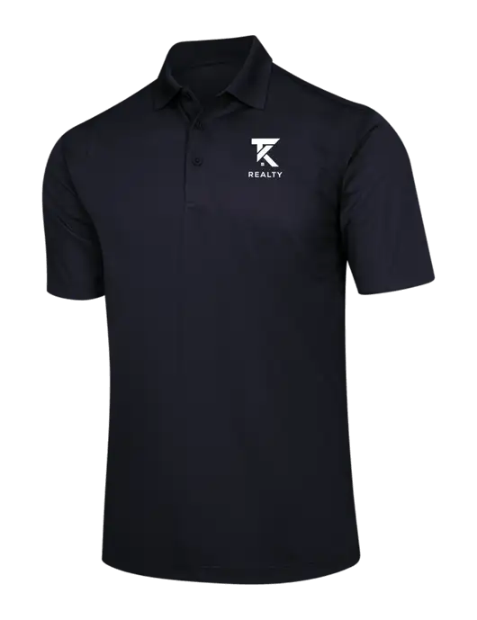 Black Micropique Sport-Wick Polo w/TK Realty Logo