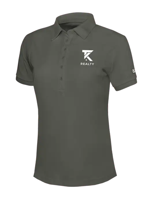 OGIO Womens Medium Grey Jewel Polo w/TK Realty Logo
