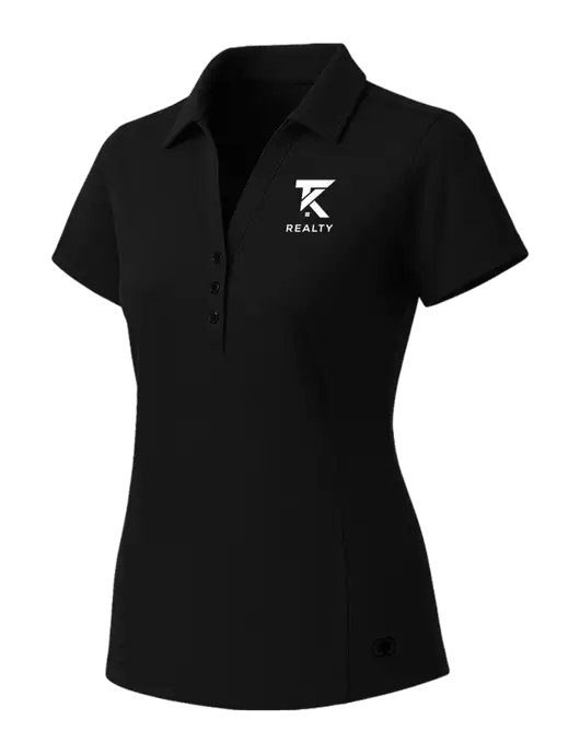 OGIO Womens Blacktop ONYX Polo w/TK Realty Logo