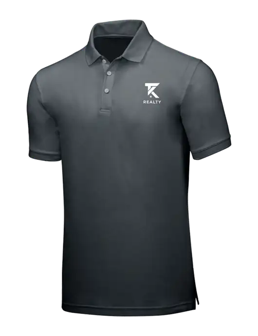 Dark Grey Core Classic Pique w/TK Realty Logo