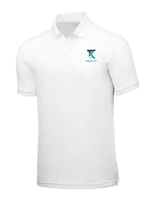White Core Classic Pique w/TK Realty Logo