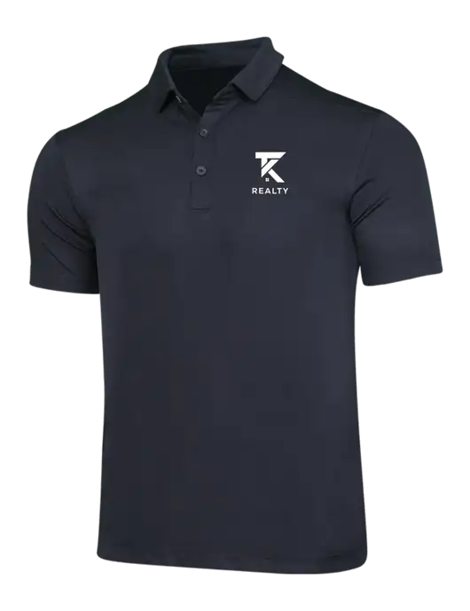 Black Posi-UV Pro Polo w/TK Realty Logo