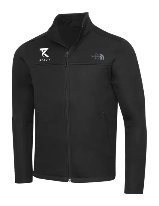North Face Black Ridgewall Soft Shell Jacket w/TK Realty Logo