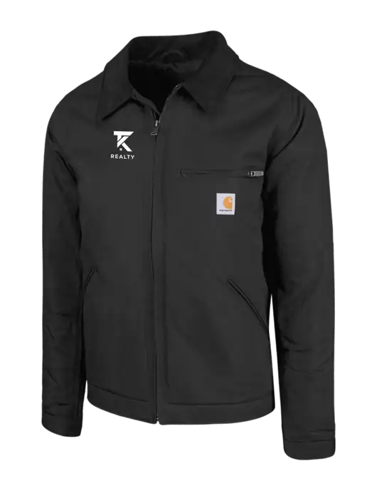 Carhartt Black Duck Detroit Jacket w/TK Realty Logo