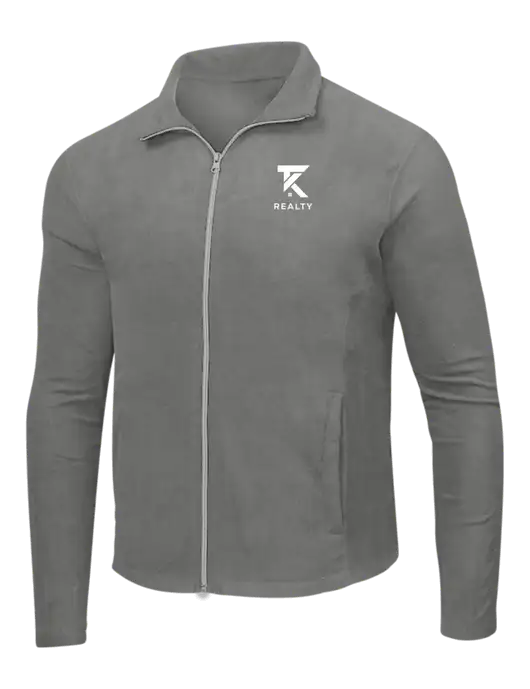 Medium Grey Microfleece Jacket w/TK Realty Logo