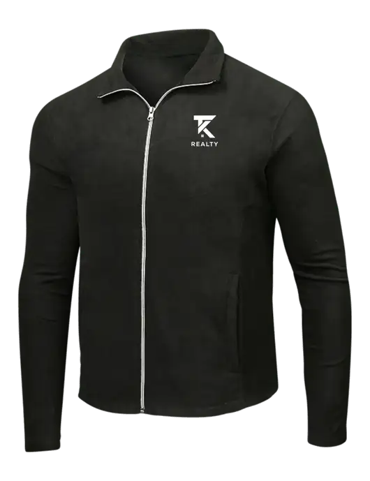 Black Microfleece Jacket w/TK Realty Logo