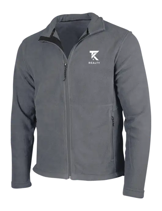 Medium Grey Fleece Jacket w/TK Realty Logo