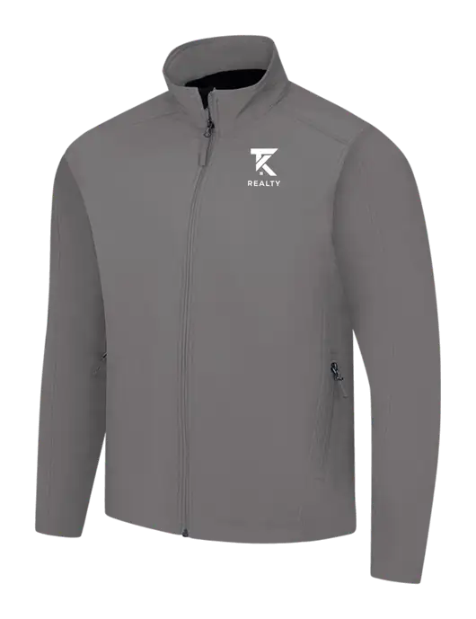 Medium Grey Core Soft Shell Jacket w/TK Realty Logo
