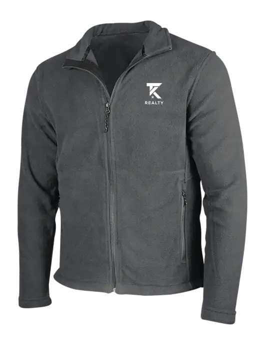 Dark Grey Fleece Jacket w/TK Realty Logo