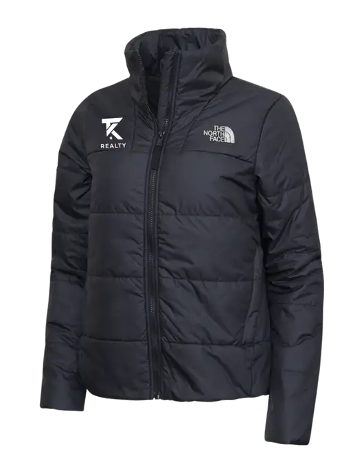 North Face Womens Black Everyday Insulated Jacket w/TK Realty Logo