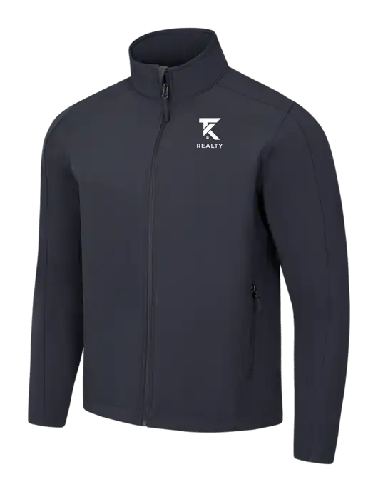 Charcoal Grey Core Soft Shell Jacket w/TK Realty Logo