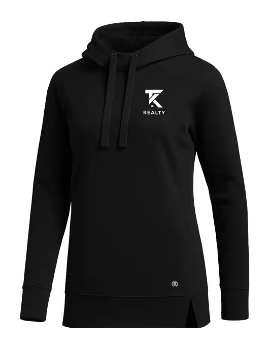 OGIO Black Womens Luuma Pullover Fleece Hoodie w/TK Realty Logo
