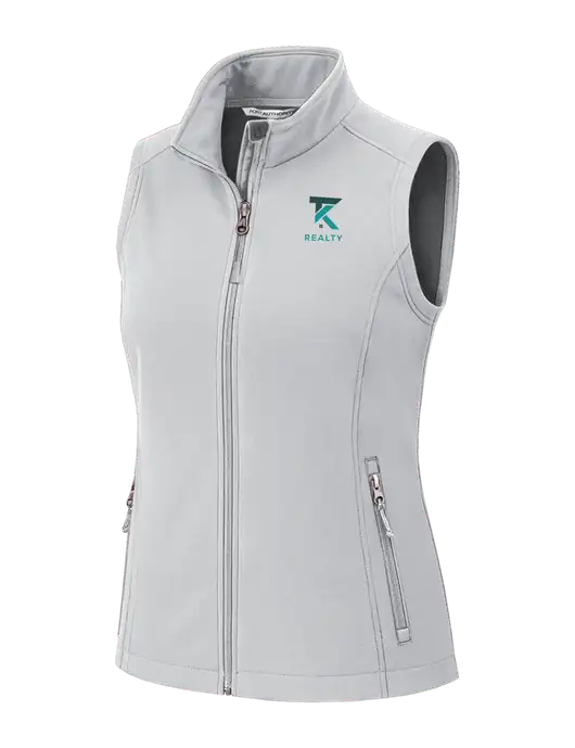 Marshmellow Womens Core Soft Shell Vest w/TK Realty Logo