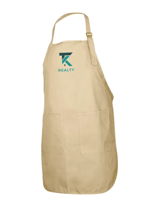 Full-Length Stone Apron With Pockets w/TK Realty Logo
