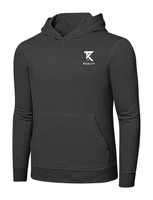 Charcoal 7.8 oz Ring Spun Hooded Sweatshirt w/TK Realty Logo
