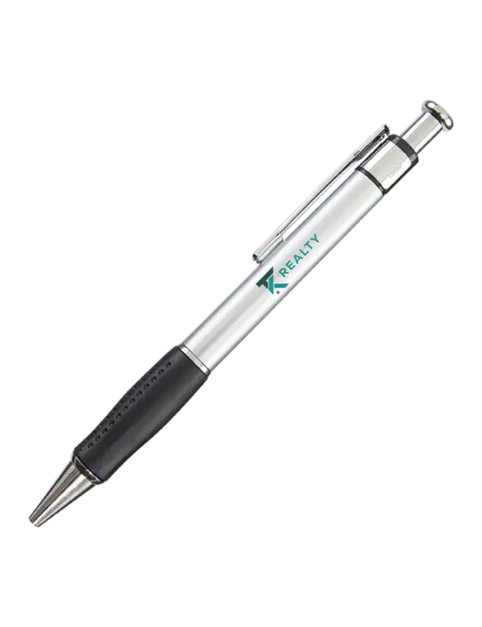 Malta Silver Pen - Black Ink w/TK Realty Logo