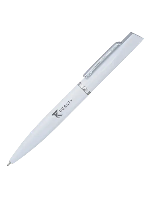 Santos White Pen - Black Ink w/TK Realty Logo