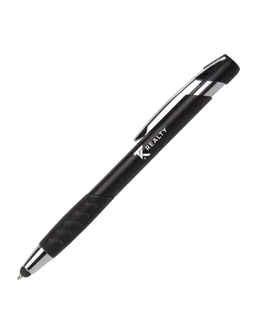Alize Black Stylus Black Ink Pen w/TK Realty Logo