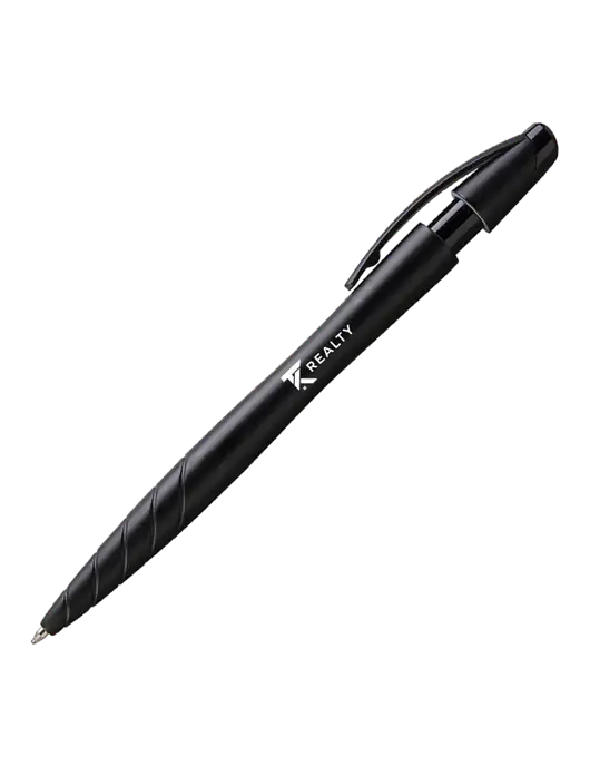 Awali Black Metallic Pen - Black Ink w/TK Realty Logo