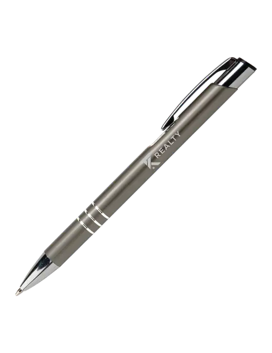 Laurent Gunmetal Pen - Black Ink w/TK Realty Logo