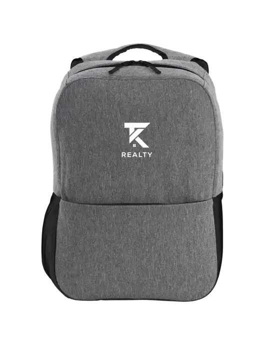 Access Square Laptop Graphite Heather/Black Backpack w/TK Realty Logo