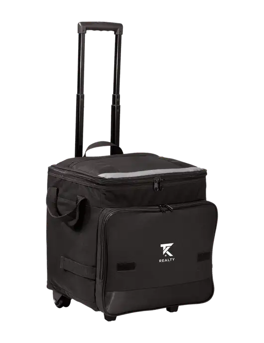 Black Rolling Cooler w/TK Realty Logo