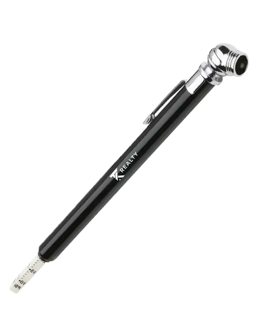 Quick View Black Tire Gauge w/TK Realty Logo