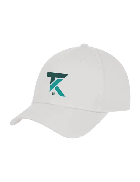White Structured Cap Hook & Loop w/TK Realty Logo