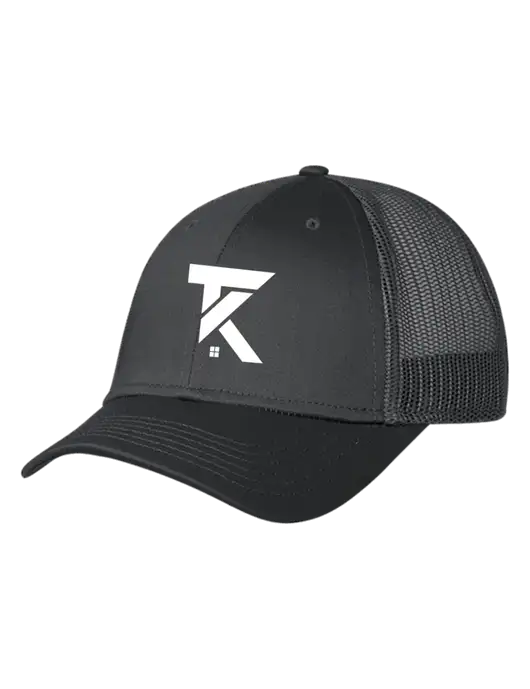 Charcoal Mesh Trucker Cap Snap Back w/TK Realty Logo
