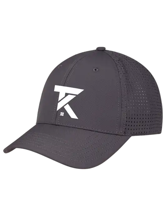 Charcoal Performance Stretchable Cap Hook & Loop w/TK Realty Logo