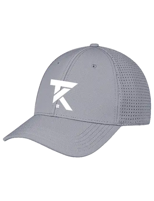Grey Performance Stretchable Cap Hook & Loop w/TK Realty Logo