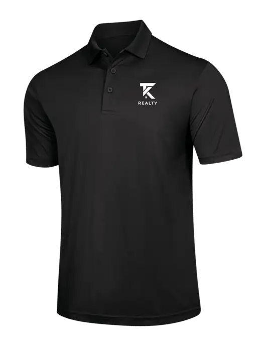 Black PosiCharge Competitor Polo w/TK Realty Logo