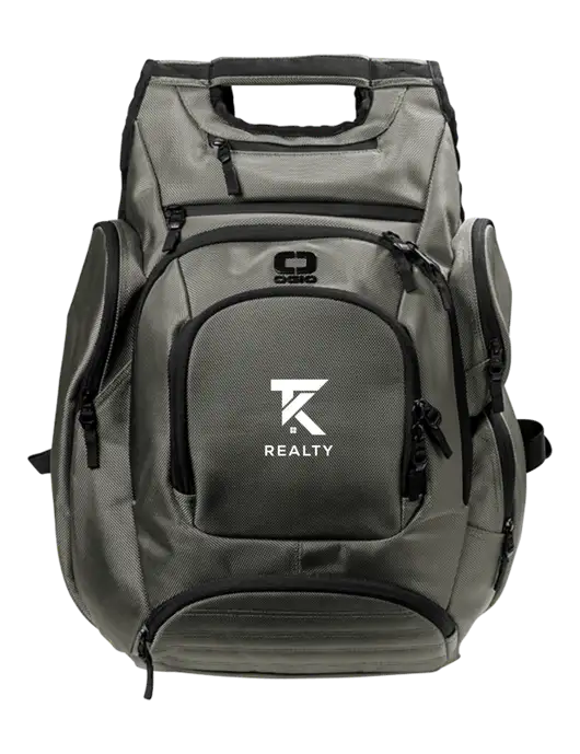 OGIO Medium Grey Metro Ballistic Laptop Backpack w/TK Realty Logo
