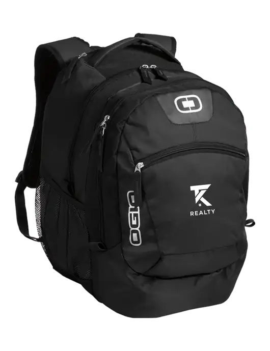 OGIO Black Rogue Pack
 w/TK Realty Logo