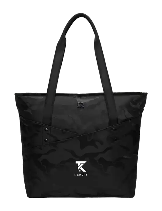OGIO Black Camo Downtown Tote 
 w/TK Realty Logo
