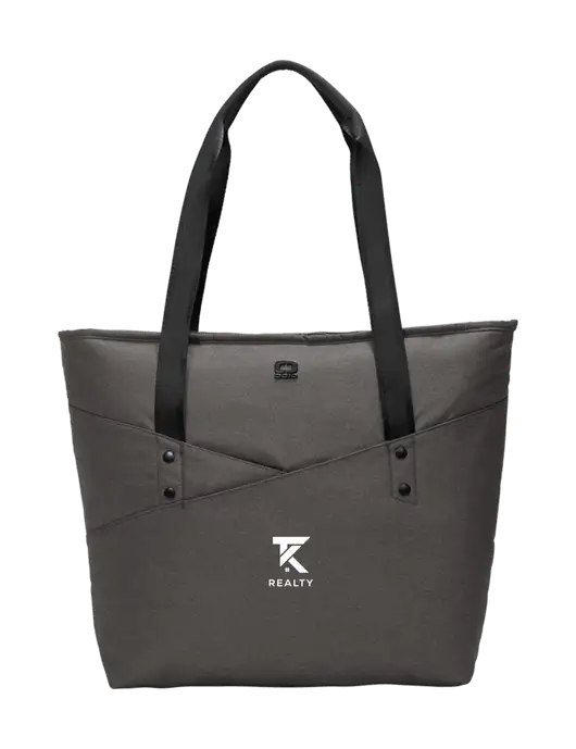 OGIO Tarmac Heather Downtown Tote 
 w/TK Realty Logo