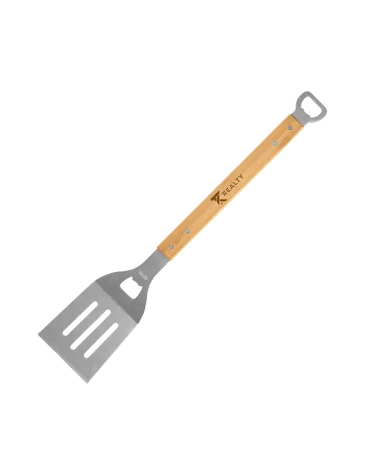 Bamboo BBQ Spatula w/TK Realty Logo