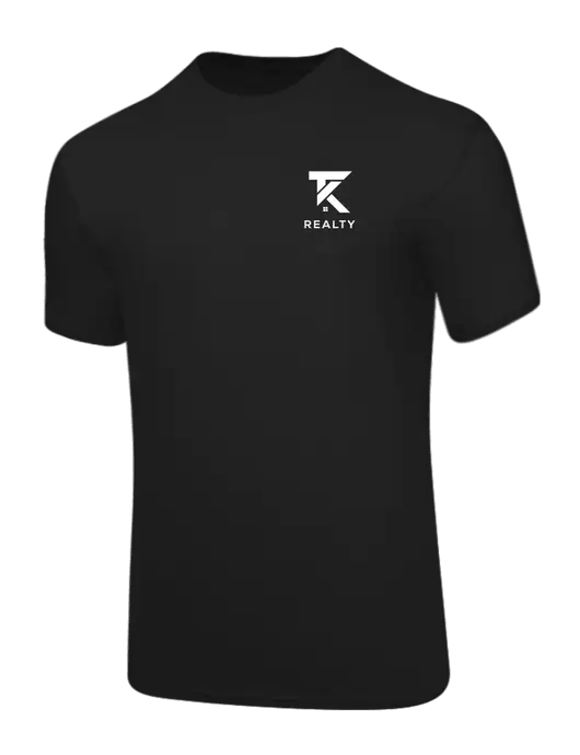 Core Blend Black T-Shirt w/TK Realty Logo