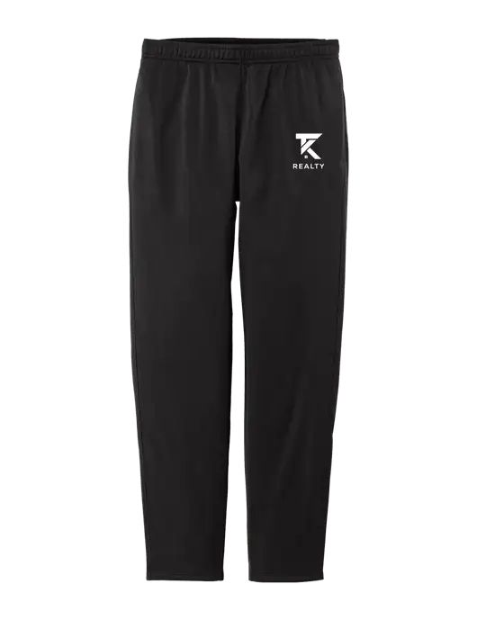 Womens Tricot Black Track Jogger w/TK Realty Logo