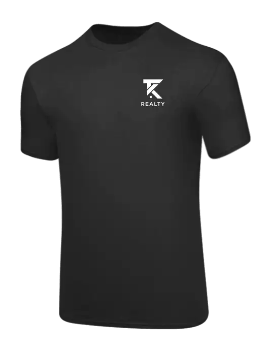 Core Blend Charcoal Grey T-Shirt w/TK Realty Logo