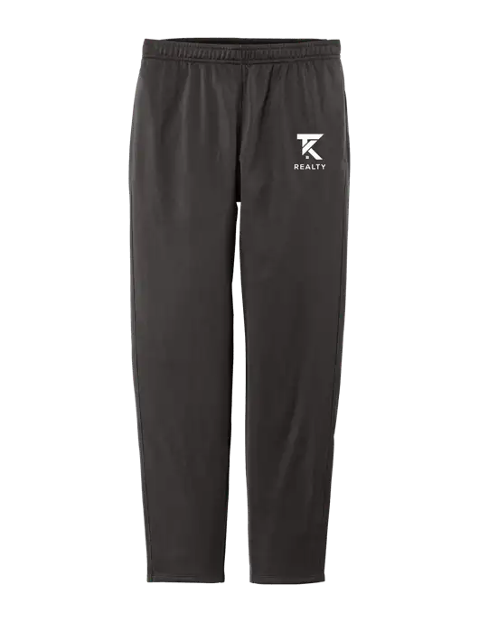 Womens Tricot Very Dark Grey Track Jogger w/TK Realty Logo