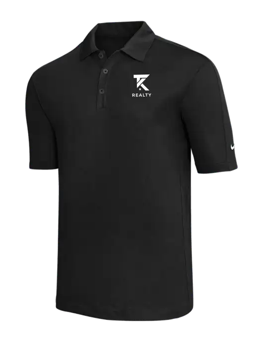Nike Black Tech Sport Dri-FIT Polo w/TK Realty Logo